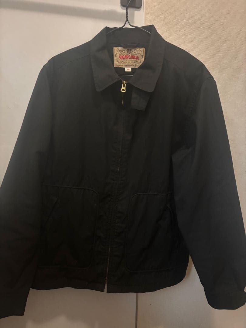 SUGAR&CANE ブラックブルゾン サイズ40 値下げしました