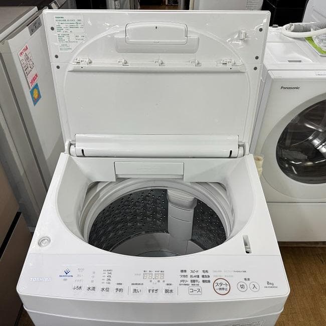 地域限定送料無料　美品【 TOSHIBA 】東芝 全自動洗濯機 AW-KS8D9
