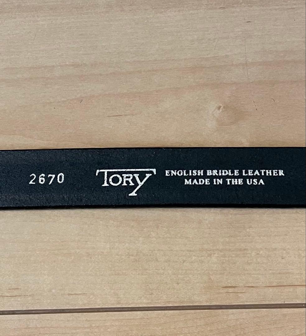 新品 TORY leather 30インチ フック バックル ベルト 幅1インチ