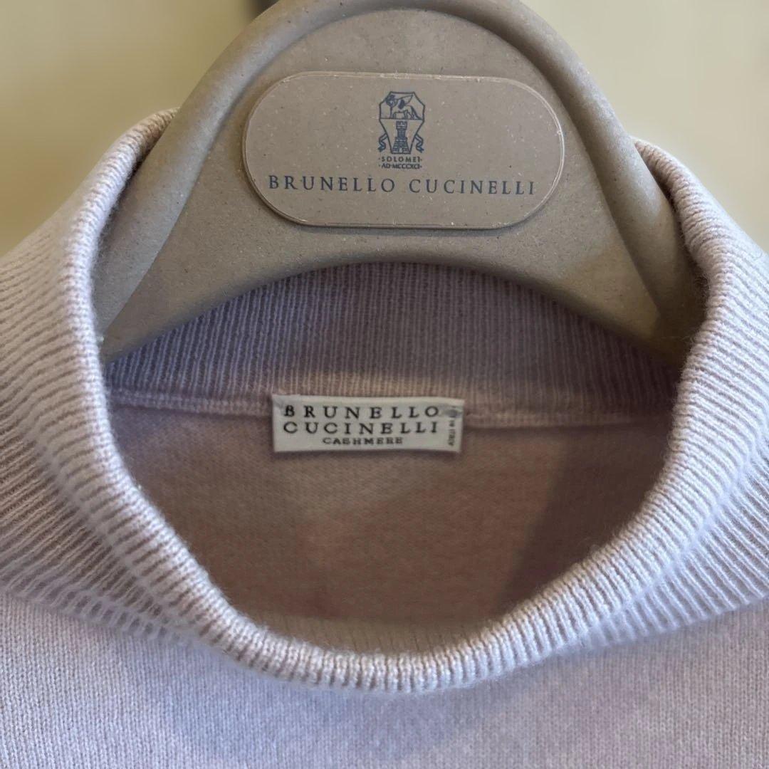 ブルネロクチネリ　淡いピンクのカシミヤニット　S〜Mサイズ