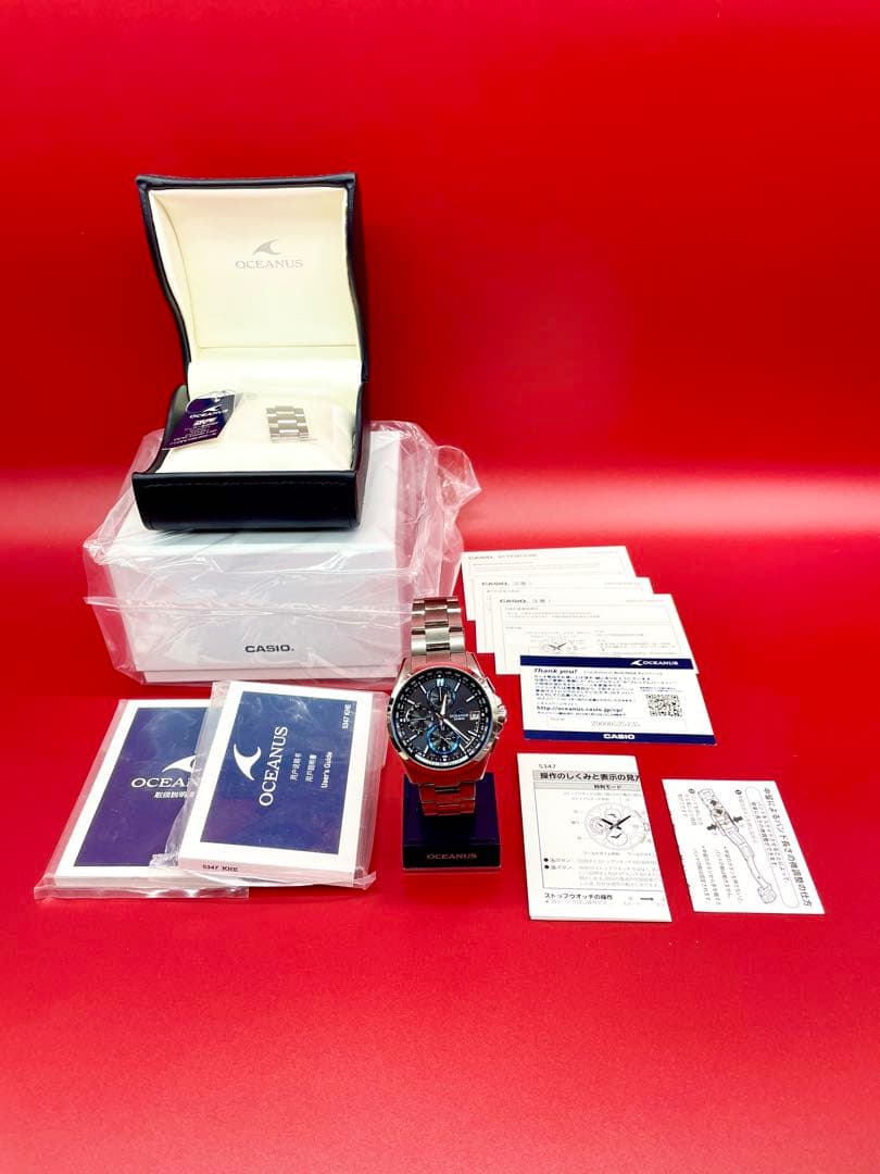 オシアナス　CASIO T2600 電波ソーラー　メンズ　腕時計