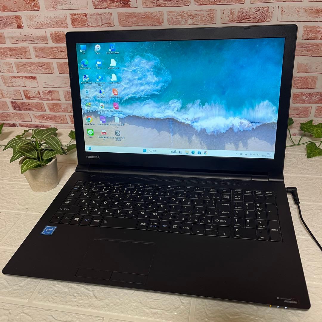 ★中古東芝SSD128GB メモリ8GB★B35/R ノートパソコン361