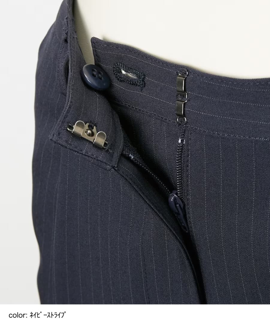 美品【大きい胸専用】RISPY 洗える ストレッチパンツスーツ（吸汗速乾）