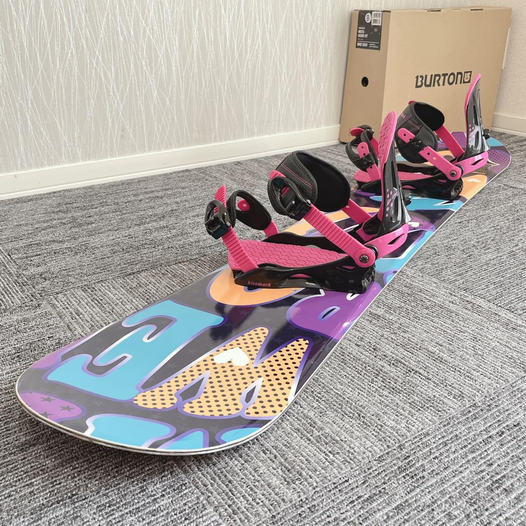 79美品❗️超豪華❗️IGNIO/キスマーク レディース スノーボード★145cm