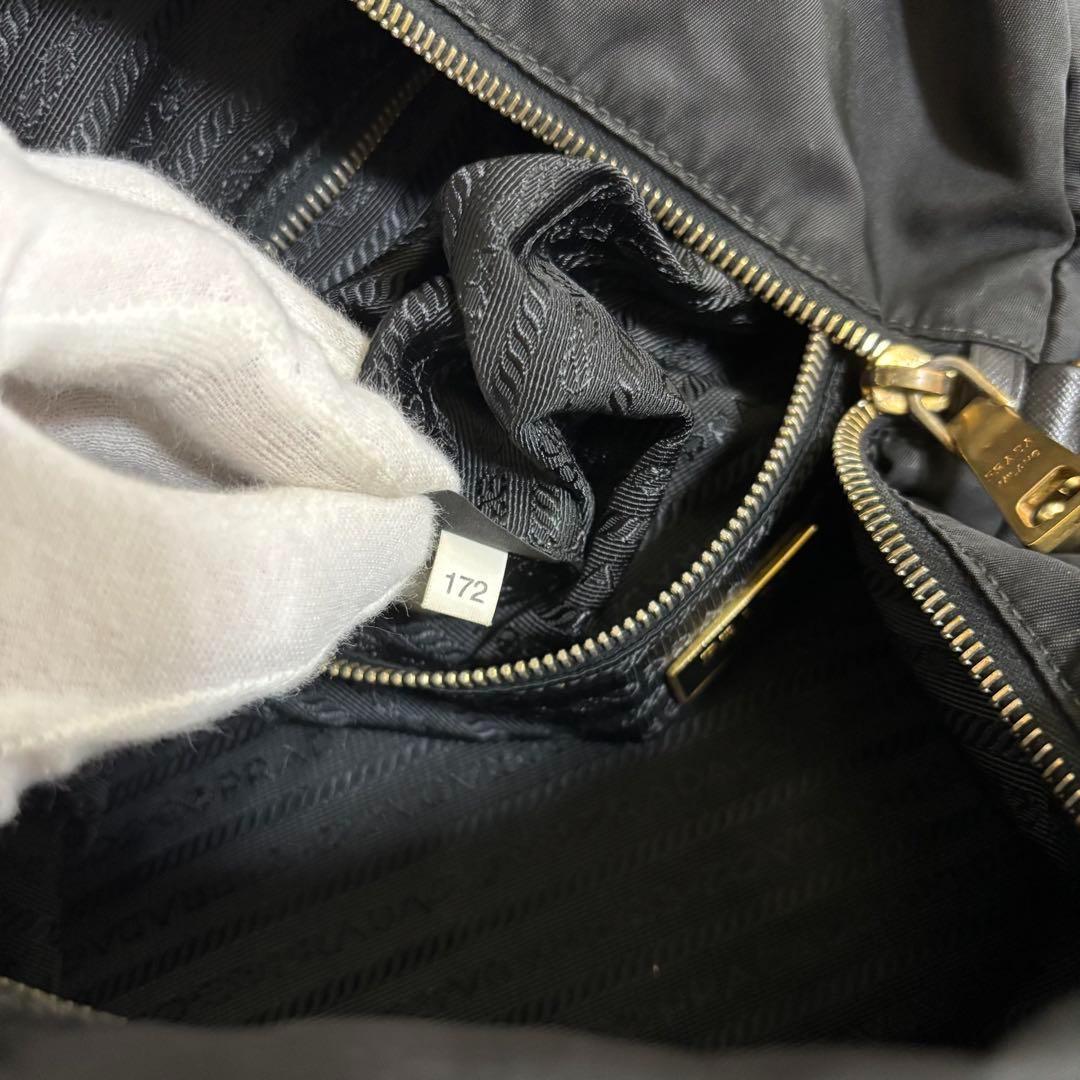 I53 PRADA プラダ　ボストンバッグ　三角ロゴ　ナイロン　2way 良品