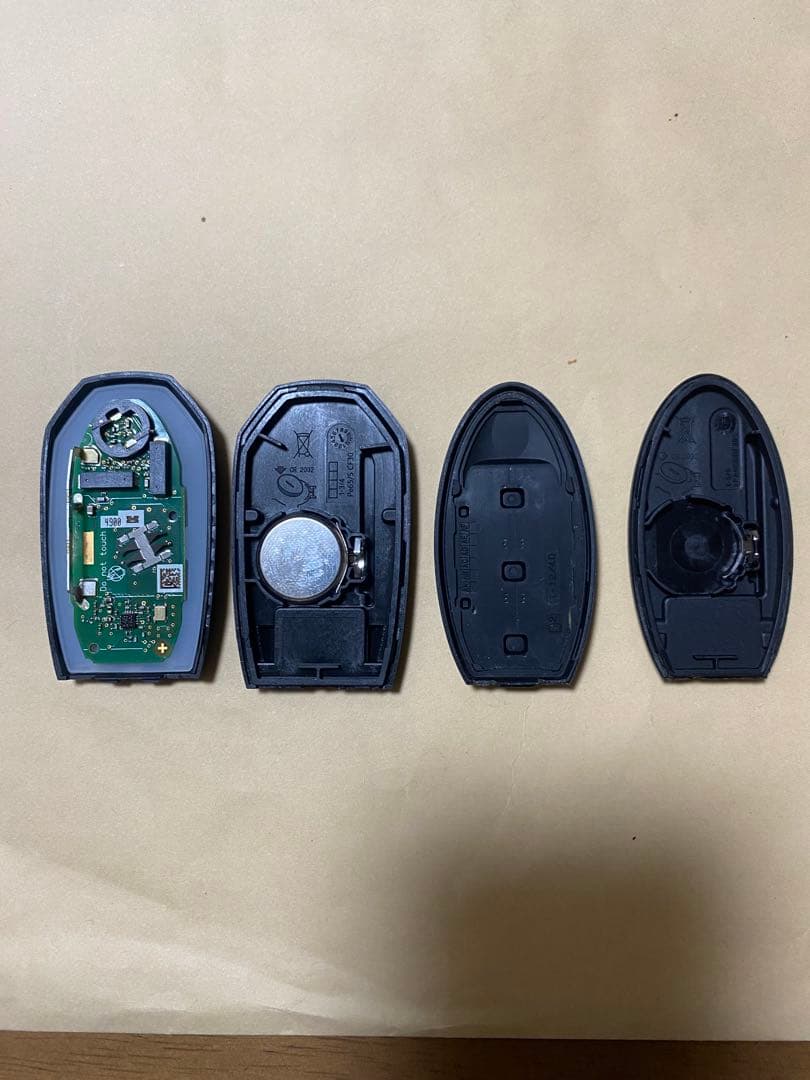 交換用 国内日産キー→海外インフィニティキー　v37 スカイライン等