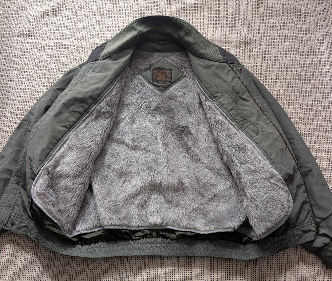 90s vintage スイングトップ ブルゾン ライナー付 短丈 古着 MA1