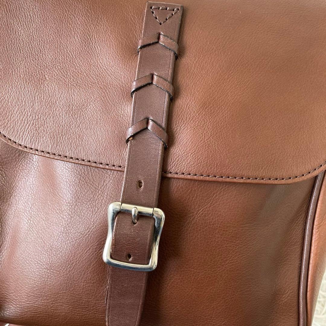 SOMES SADDEL✨極美品　メッセンジャーバッグ　スクエア　レザー　金具