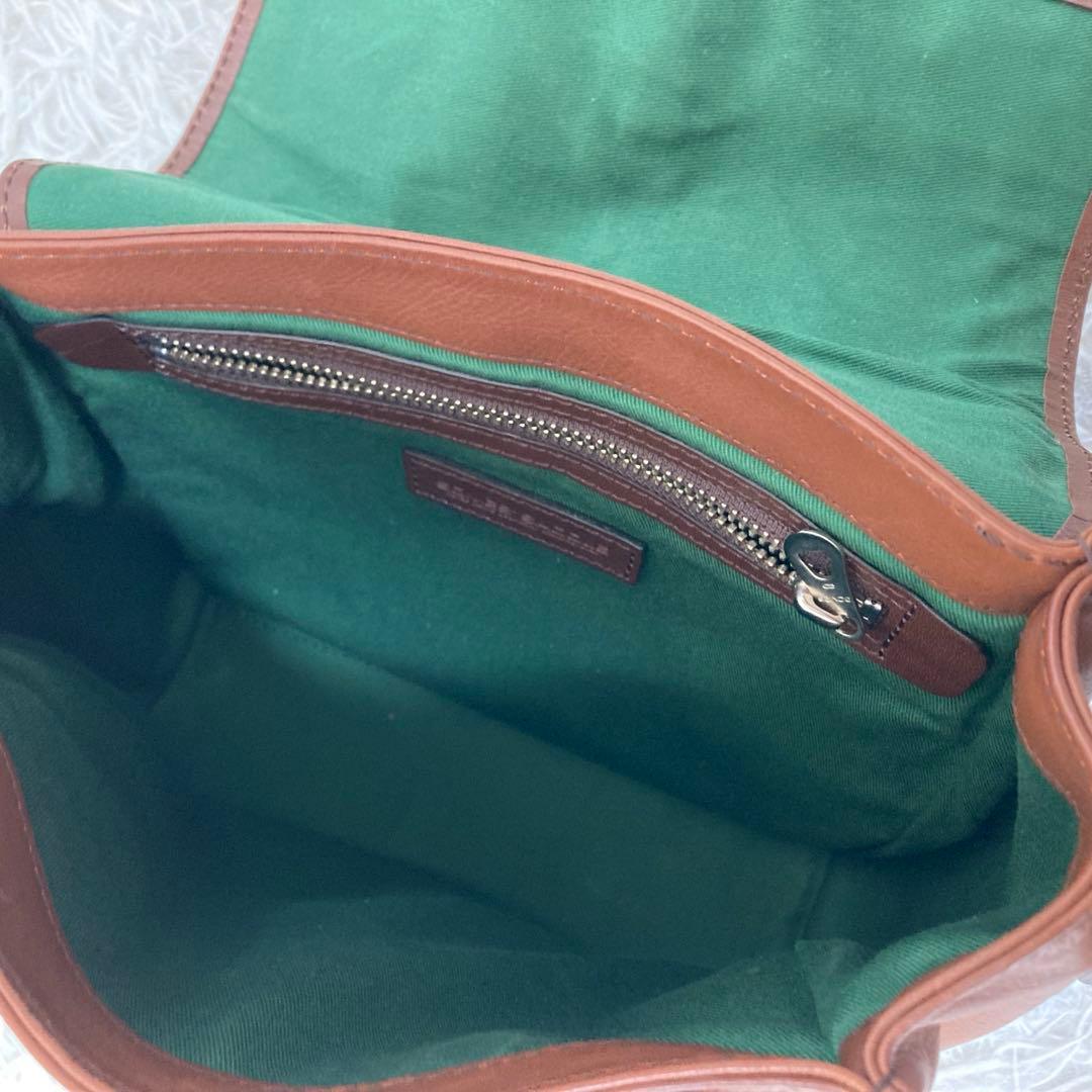 SOMES SADDEL✨極美品　メッセンジャーバッグ　スクエア　レザー　金具