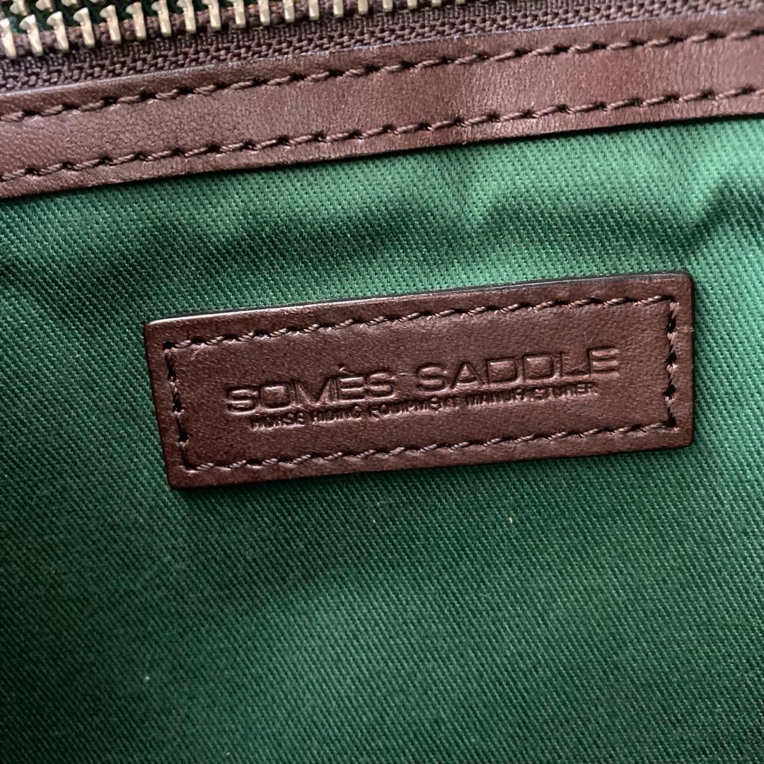 SOMES SADDEL✨極美品　メッセンジャーバッグ　スクエア　レザー　金具