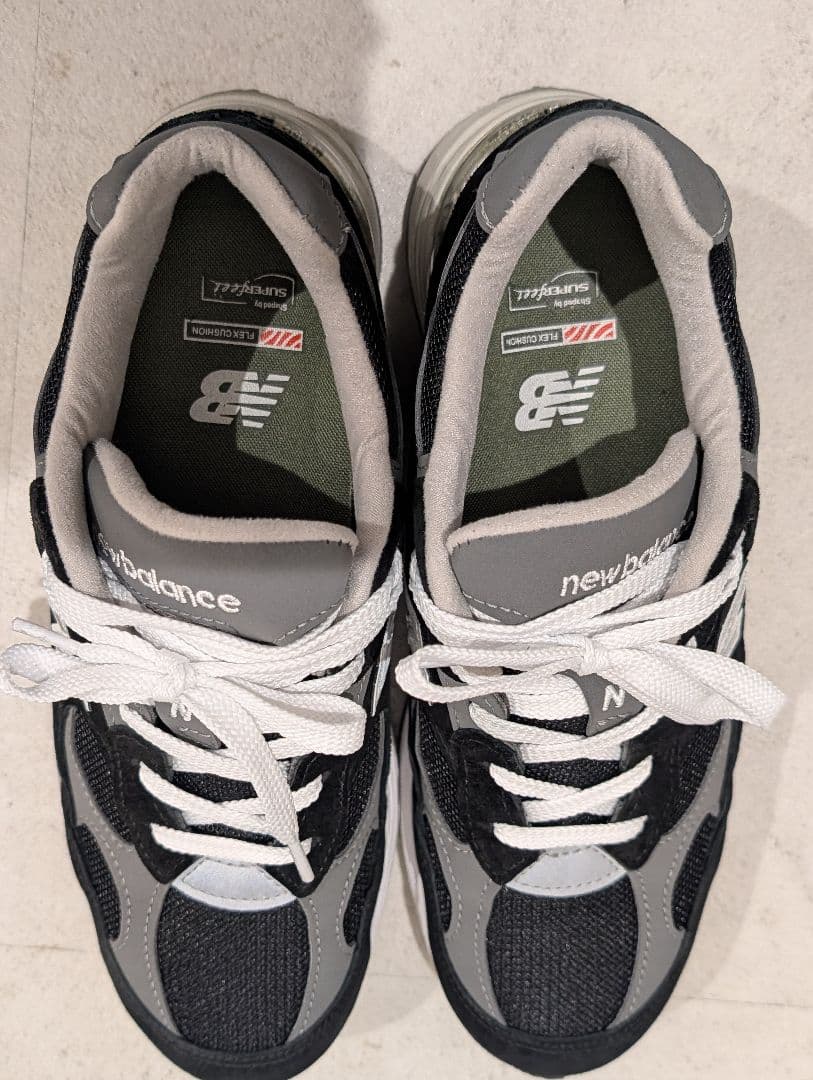 New Balance 992 ブラック(純正インソール付)