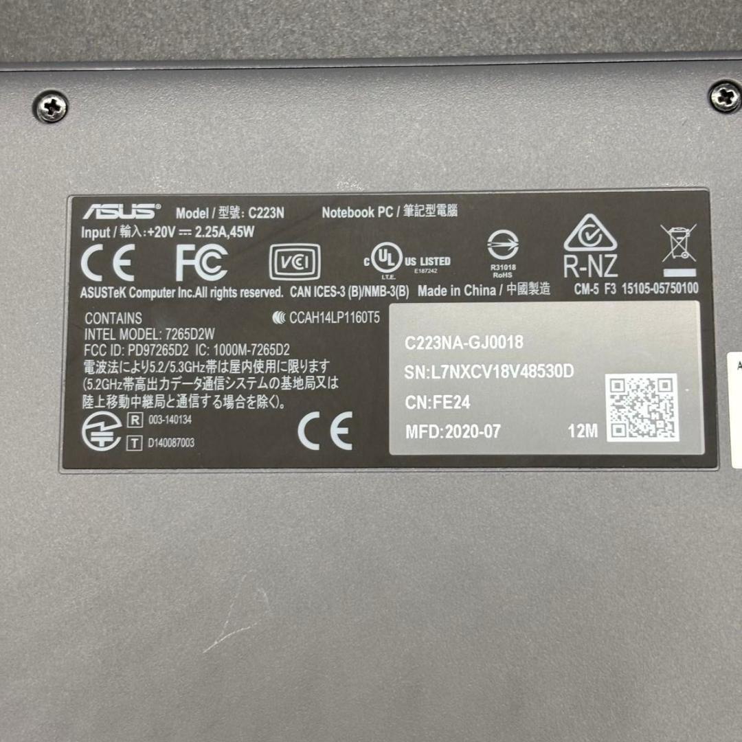 Chromebook本体 ASUS Chromebook C223NA