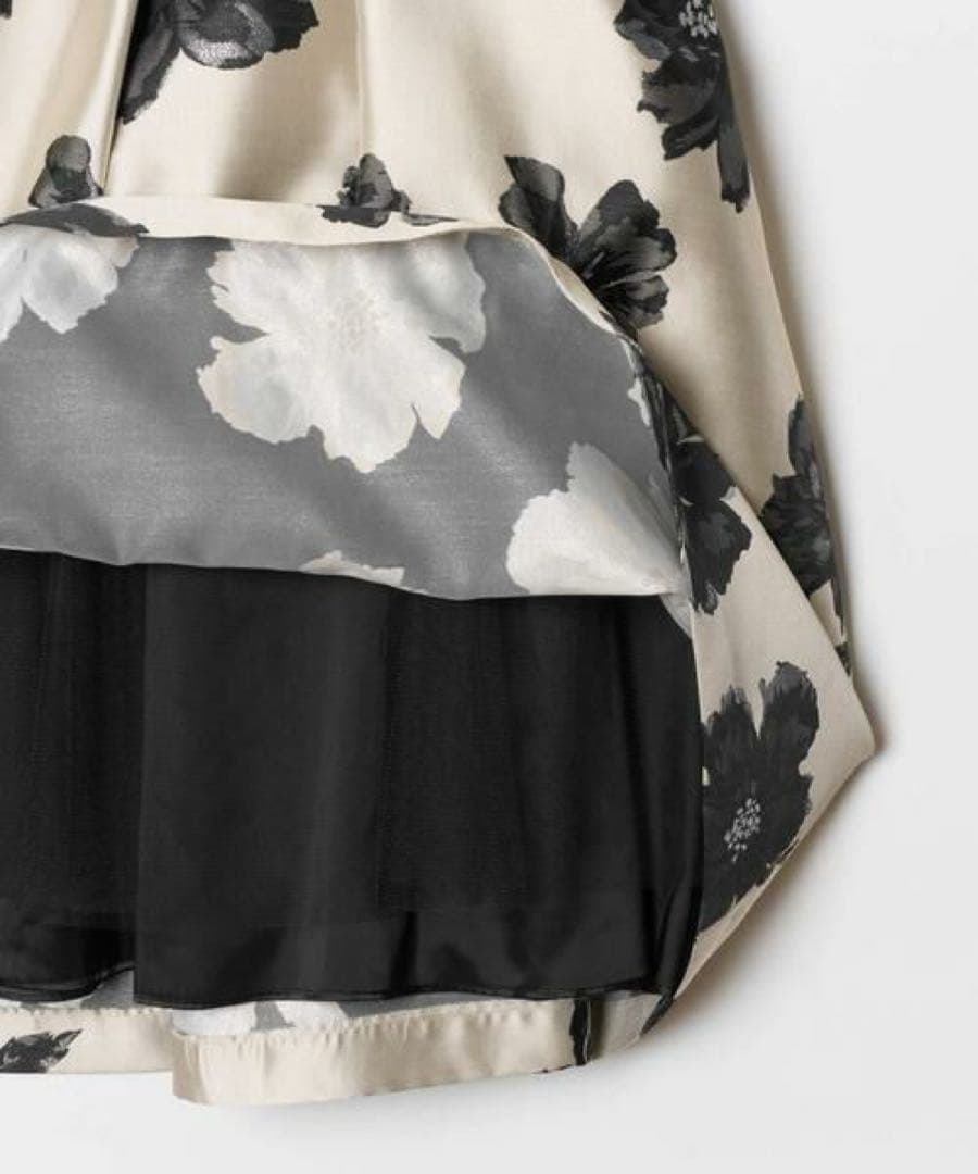 【新品未使用タグ付】allureville ラメフラワージャガードスカート