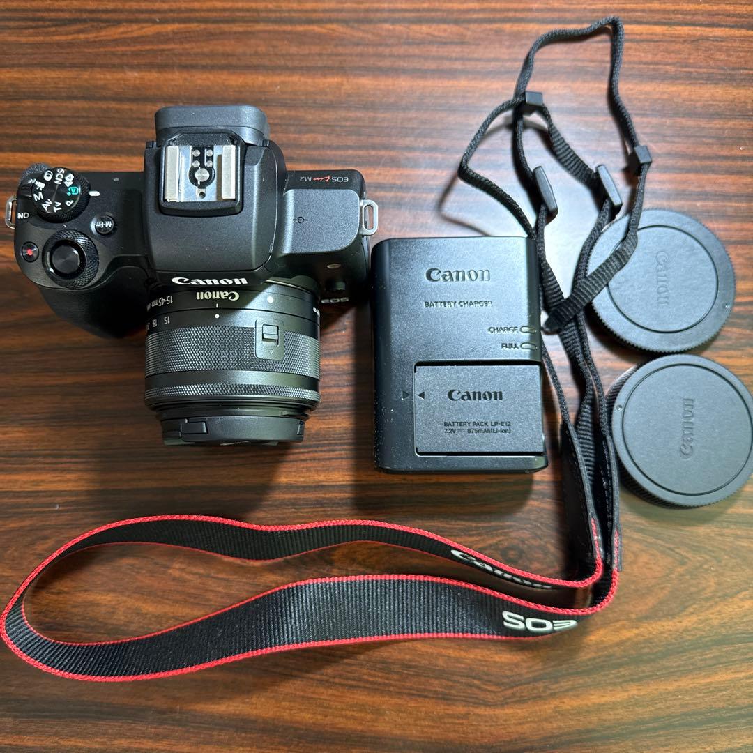 Canon ミラーレス一眼カメラ EOS Kiss M2 キット ブラック