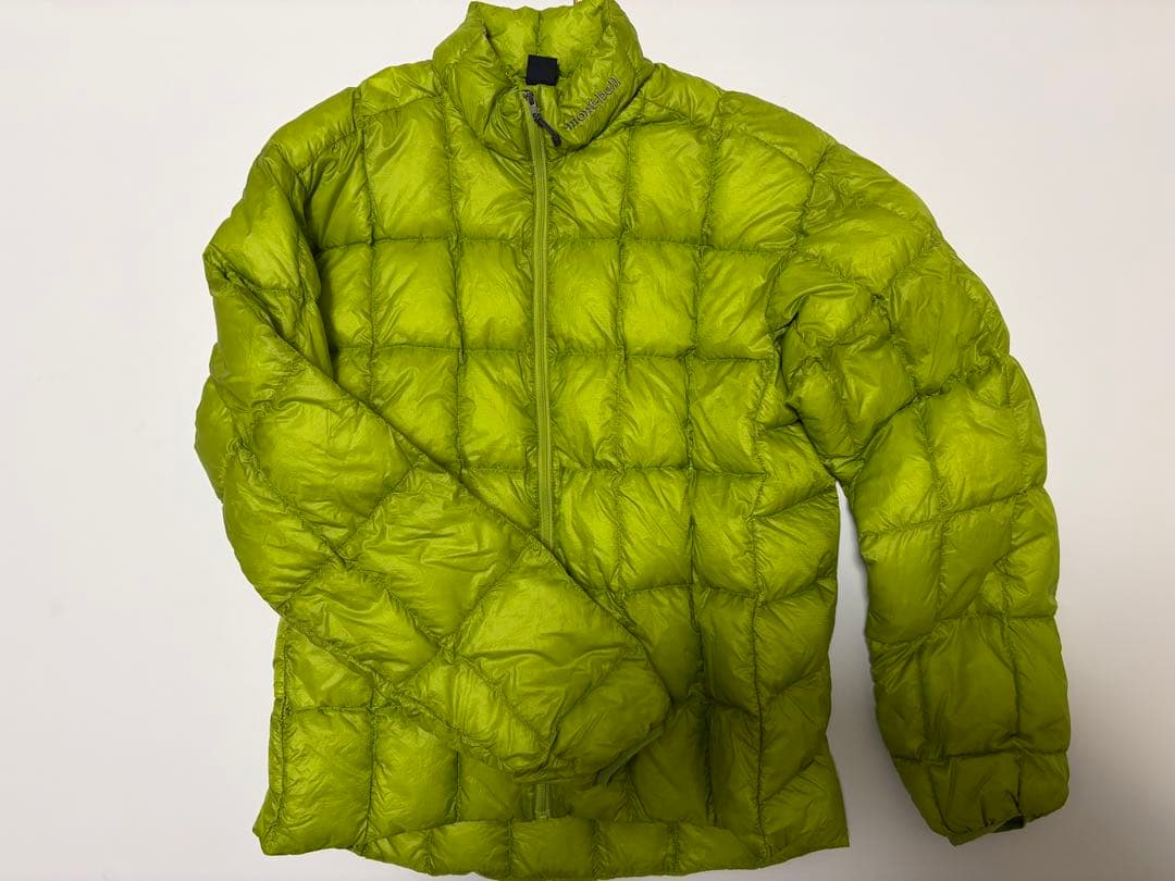 モンベル EXライトダウン 900FP 超軽量 M シャイニーグリーン