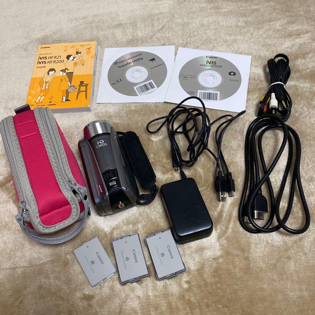 【匿名配送・動作確認済み】Canon iVIS HF R21 ビデオカメラ