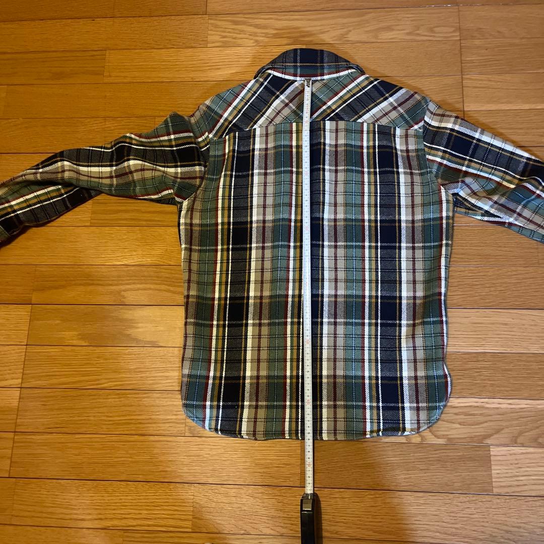 ウエスWEAR WELL チェック柄ネルシャツ