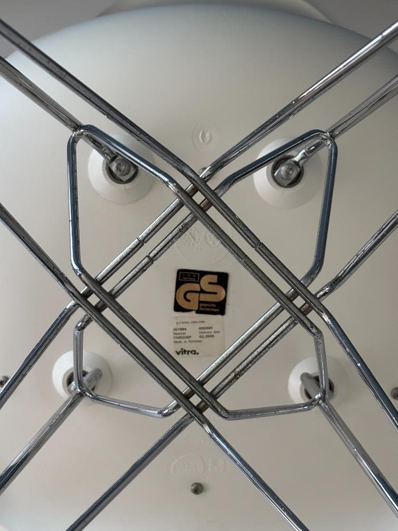 イームズ/Eamesシェルチェア ホワイト×オレンジ A