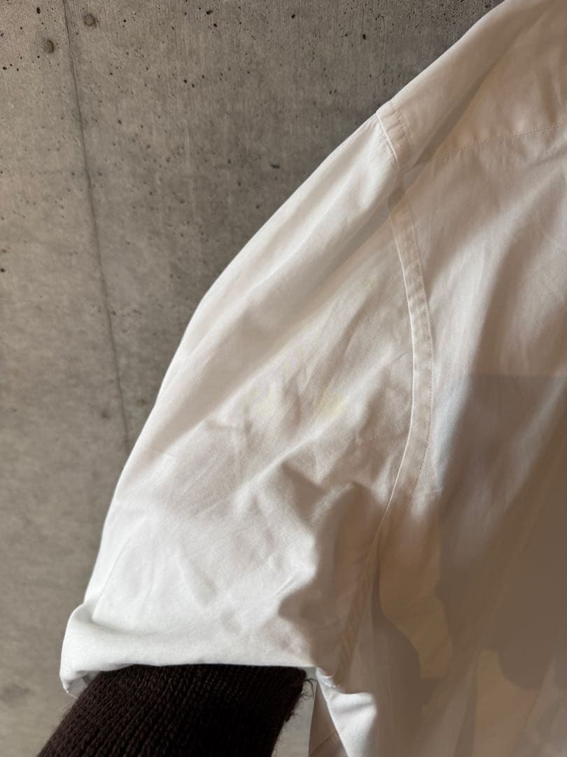 Charvet シャルべ フランス製 ポプリンドレスシャツ ホワイト 42