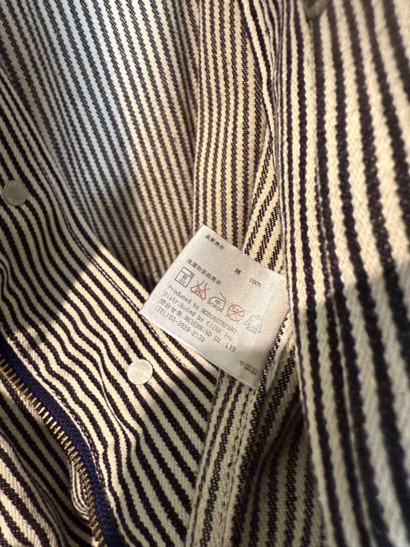 VANSON バンソン　ヒッコリー　ツナギ　メンズ　XL 美品