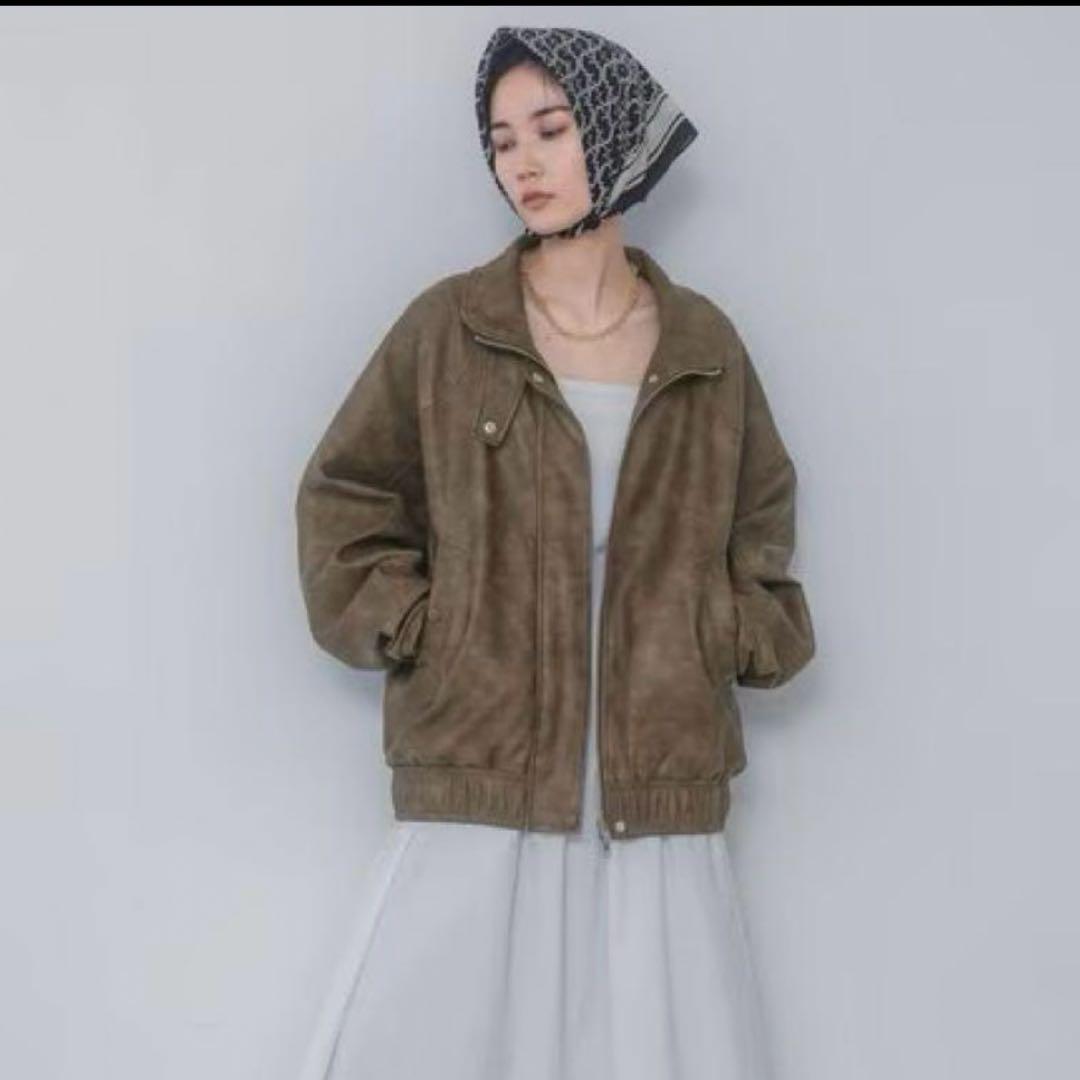 JEANASIS ヴィンテージレザーBIGブルゾン