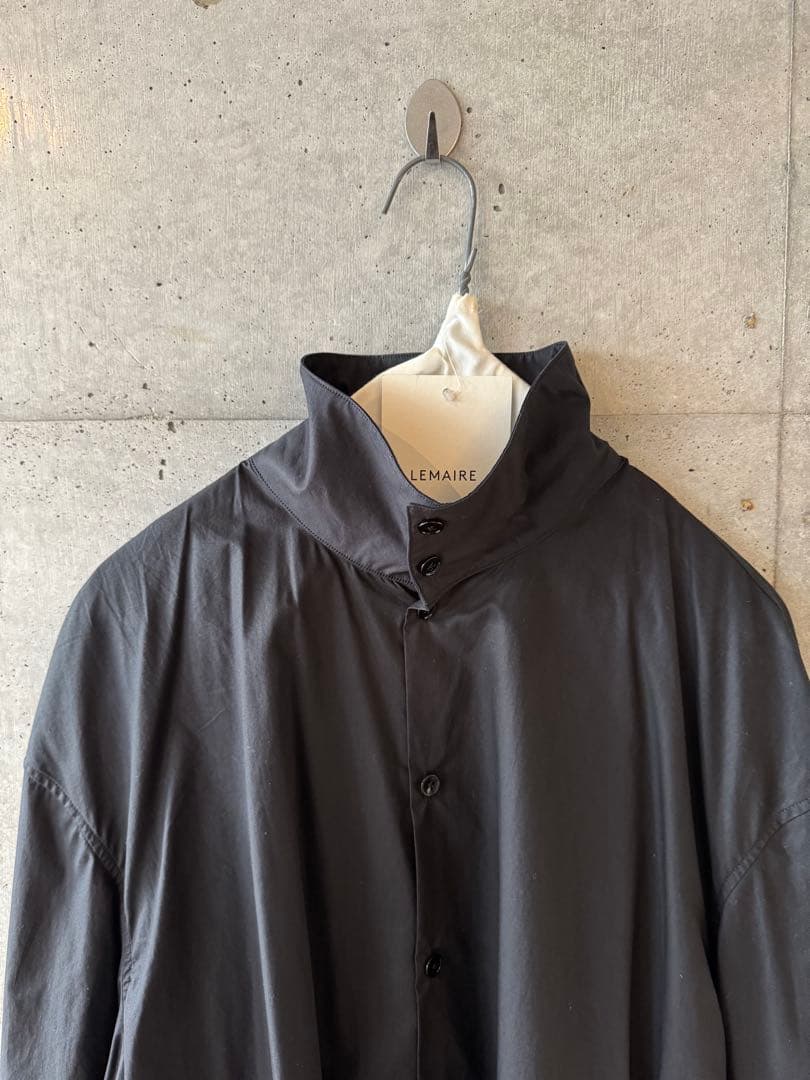 LEMAIRE ルメール HIGH COLLAR SHIRT ブラック 46