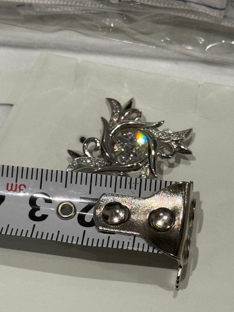 フ*ー様 クロスフォー　ピンブローチ　ピンバッジ　ブローチ　SV925 シルバー