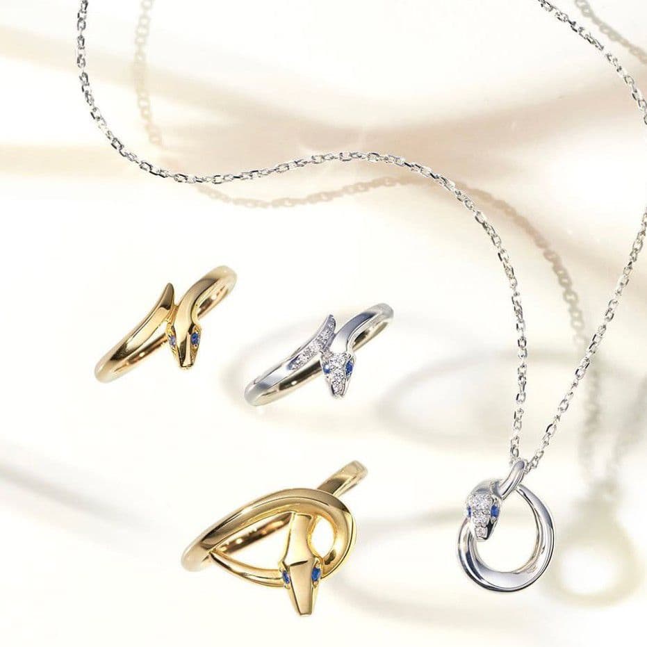 スタージュエリー　プラチナ　PYTHON KNOT　ヘビ　ピンキーリング　1号