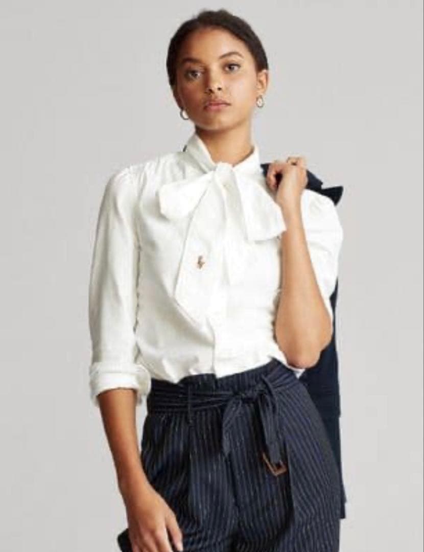 POLO RALPH LAURENレディース リボン ブラウス トップス