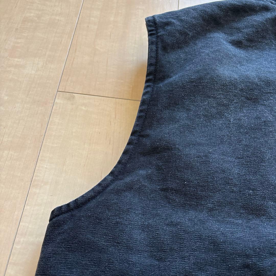 カーハート ダックベスト ブラック X-L tall USA製 01年製 腰ゴム