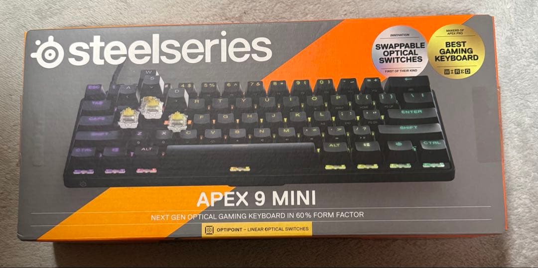 美品　SteelSeries Apex 9 Mini ゲーミングキーボード