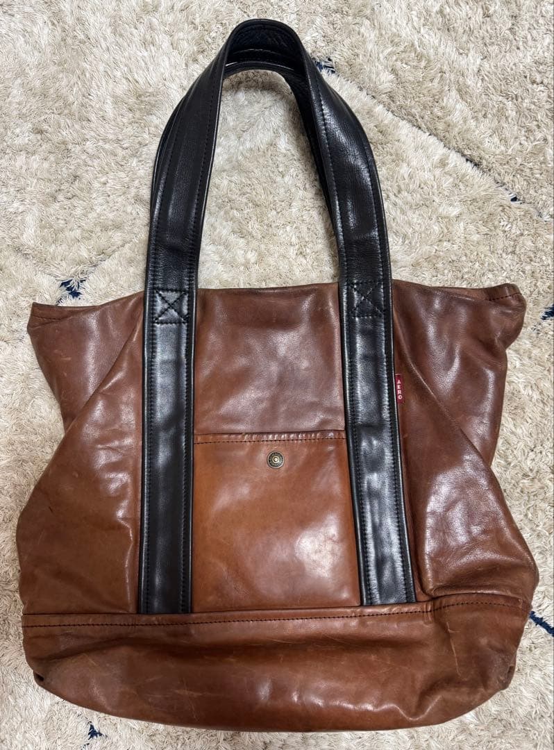 AERO LEATHER ブラウン トートバッグ　エアロレザー