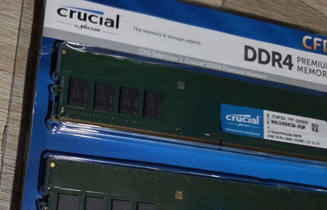 Crucial メモリ 16GB(8GBx2枚) DDR4 2666 MHz