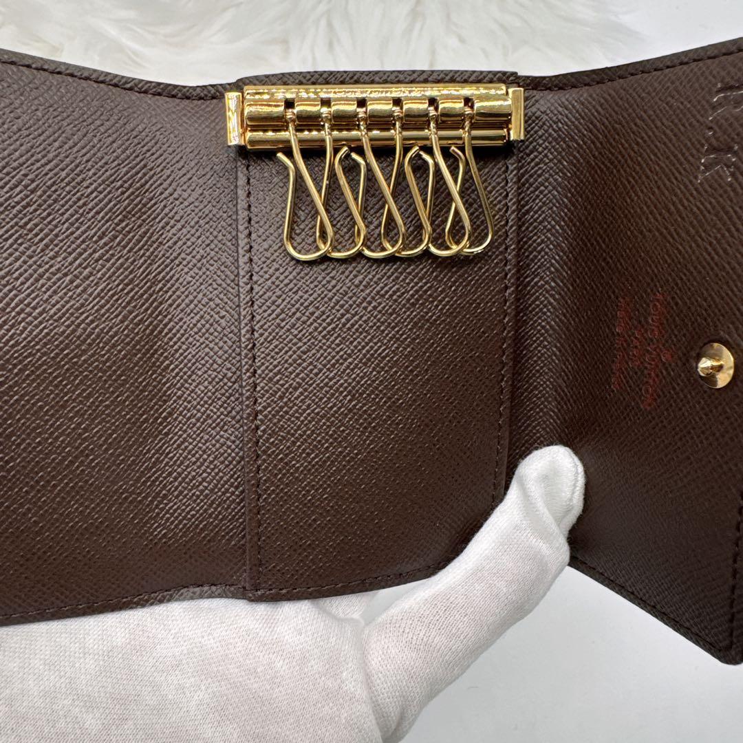 ルイヴィトン ダミエ ミュルティクレ6 6連キーケース ブラウン