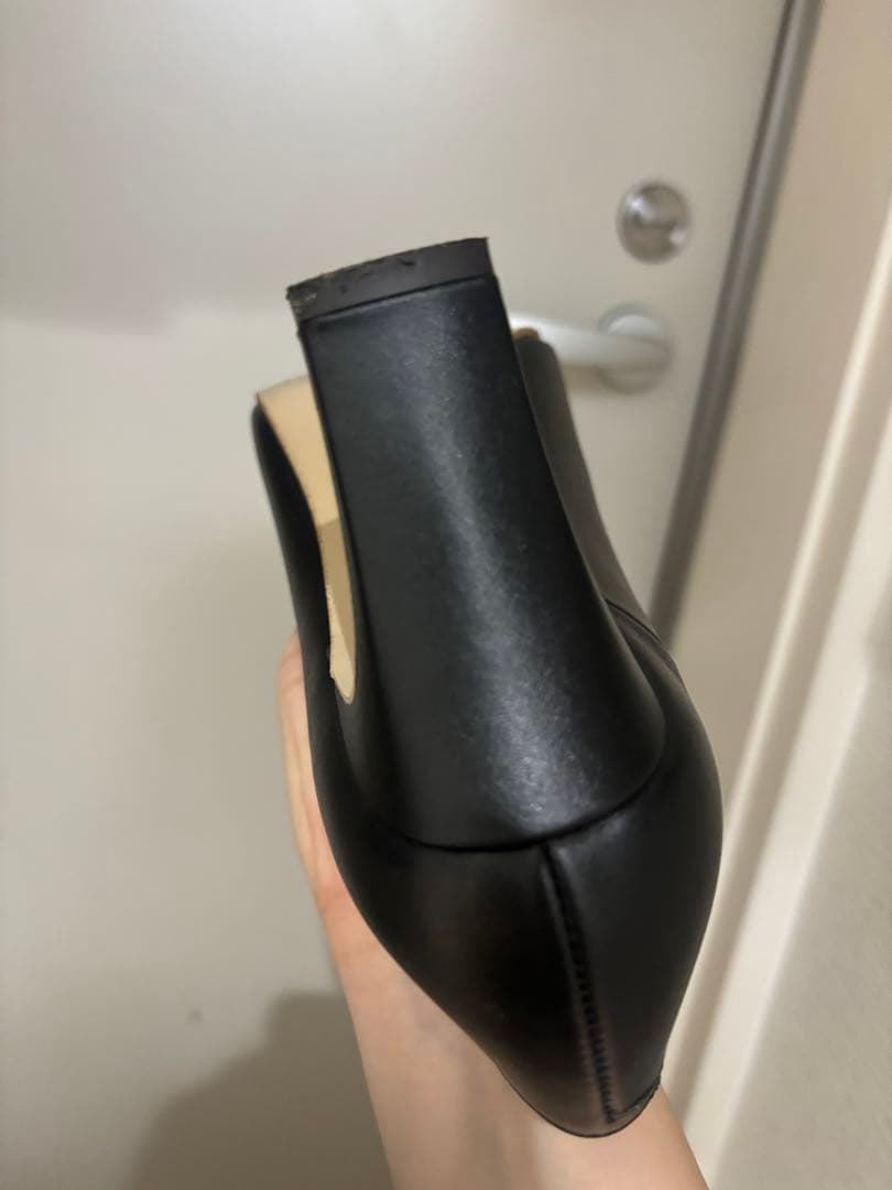 ゆきぽよ　DIANA 黒 スクエアトゥ パンプス ヒール約7cm