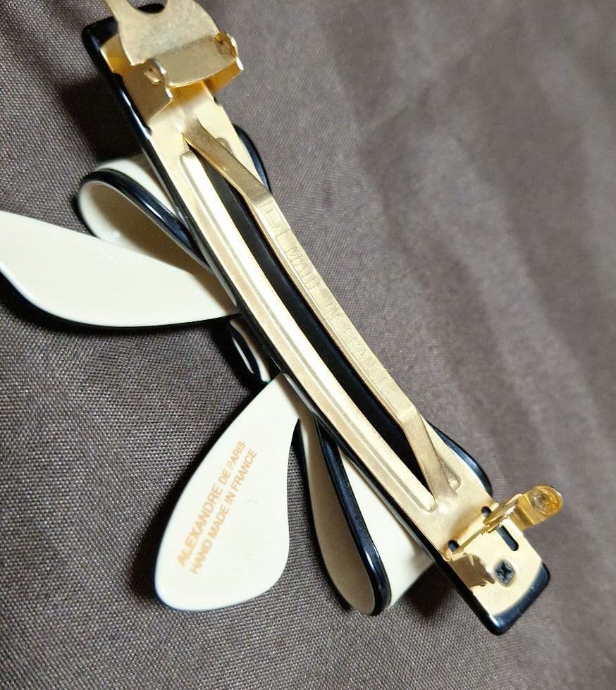 再お値下げ　美品　アレクサンドルドゥパリ リボン バレッタ