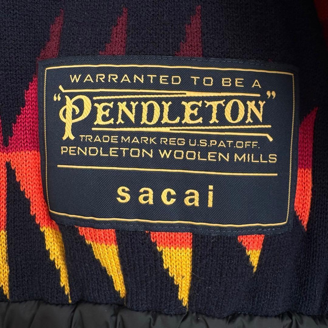 sacai×PENDLETON コラボニット ドローコード チマヨ size2