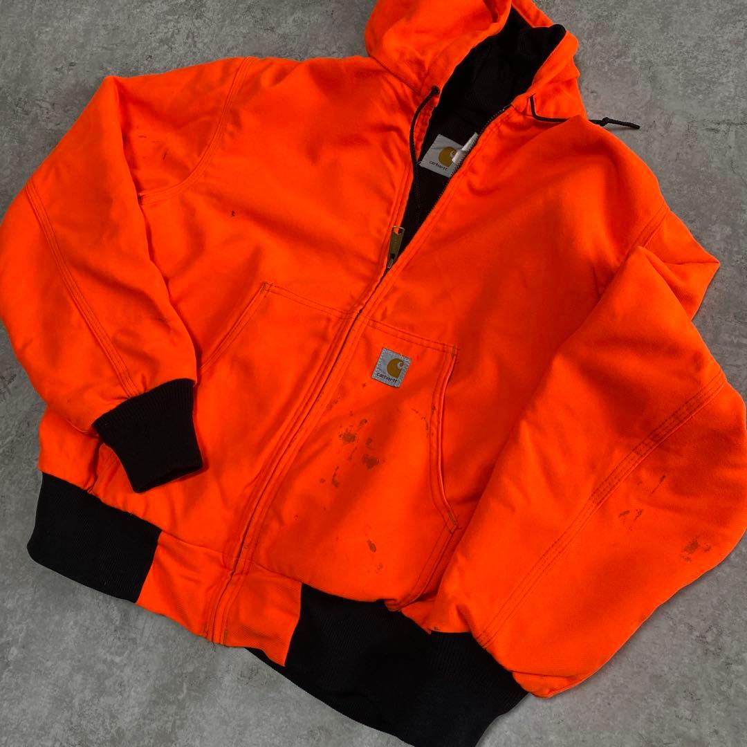 90s カーハート アクティブ ジャケット USA製 BLZ オレンジ
