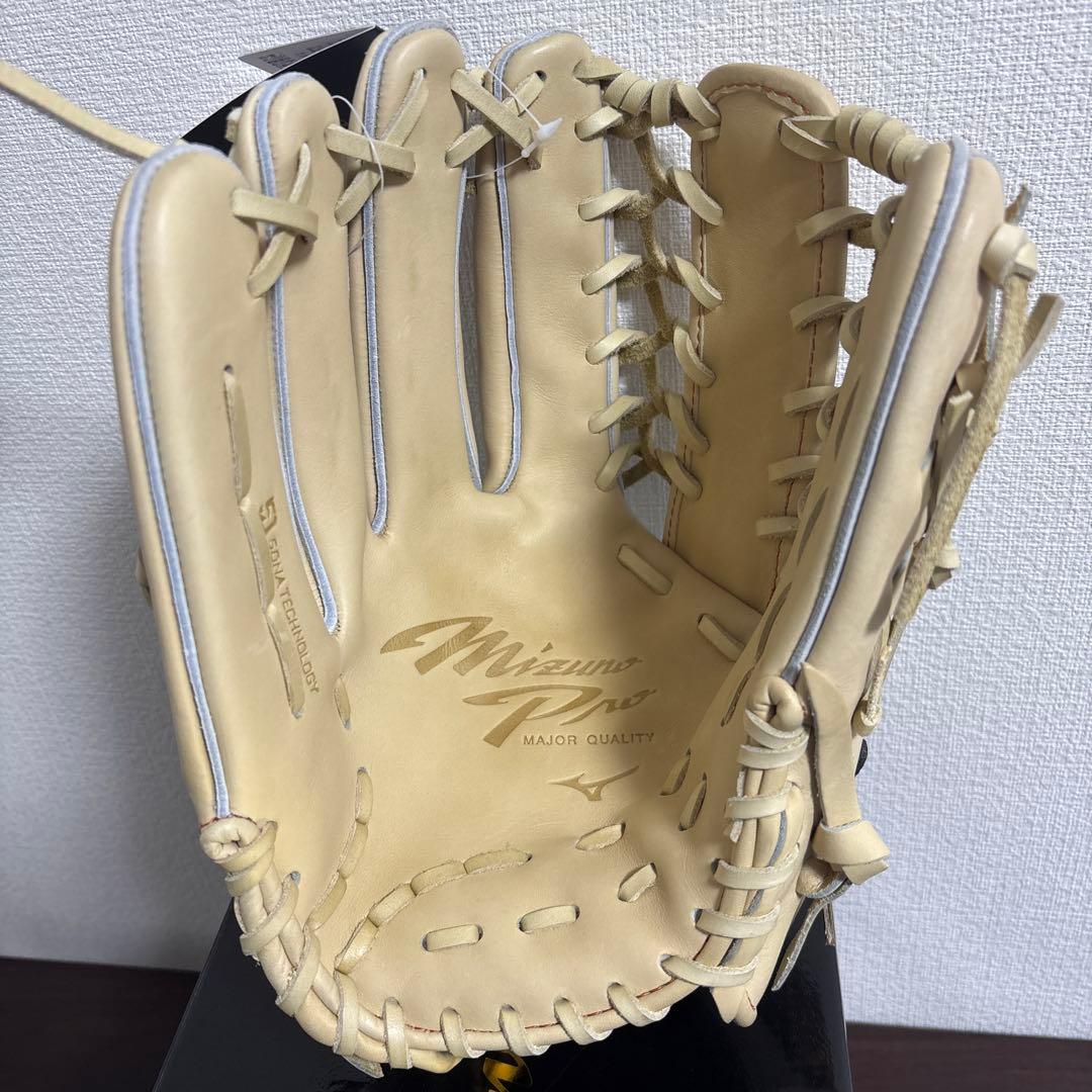 ミズノプロ　硬式　外野　グラブ　グローブ　定価66,000円　ブロンド