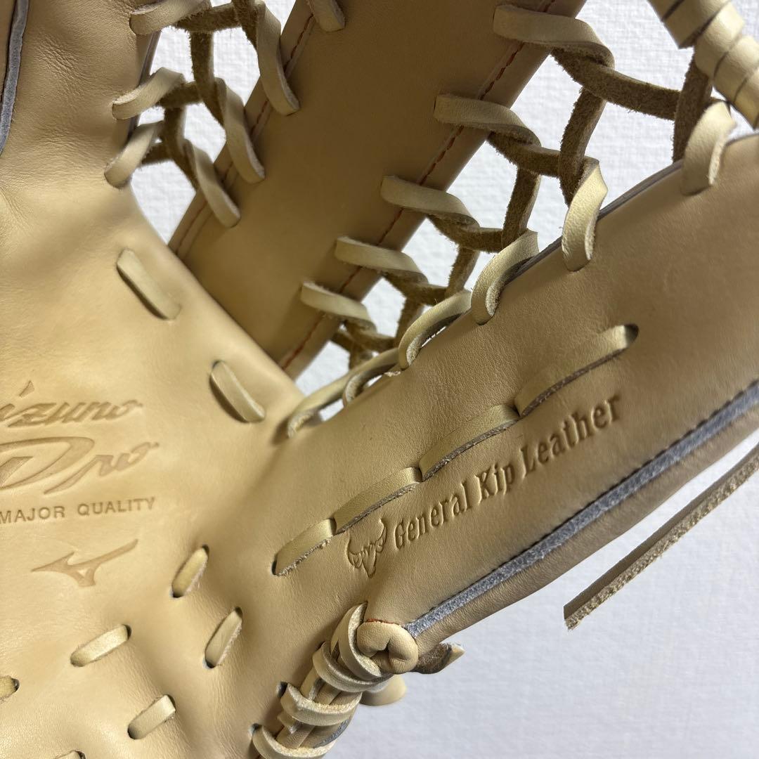 ミズノプロ　硬式　外野　グラブ　グローブ　定価66,000円　ブロンド