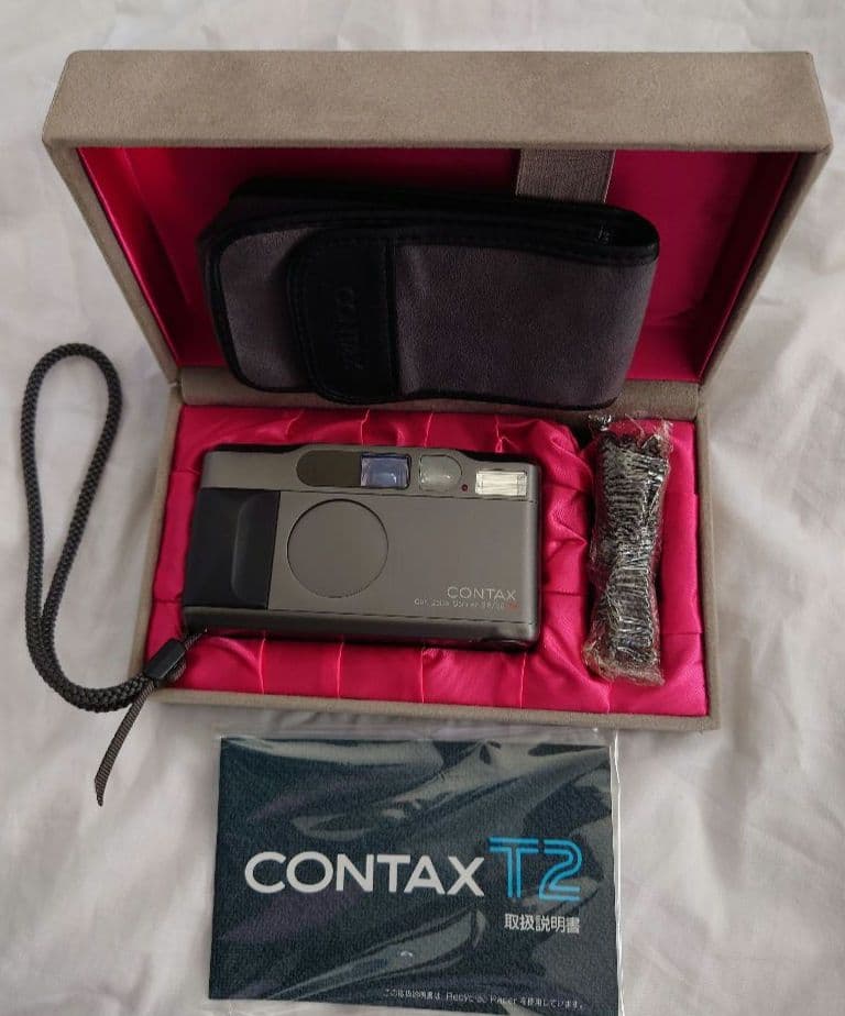 CONTAX T2 カメラ　チタンブラック　データバック　付属品　全付
