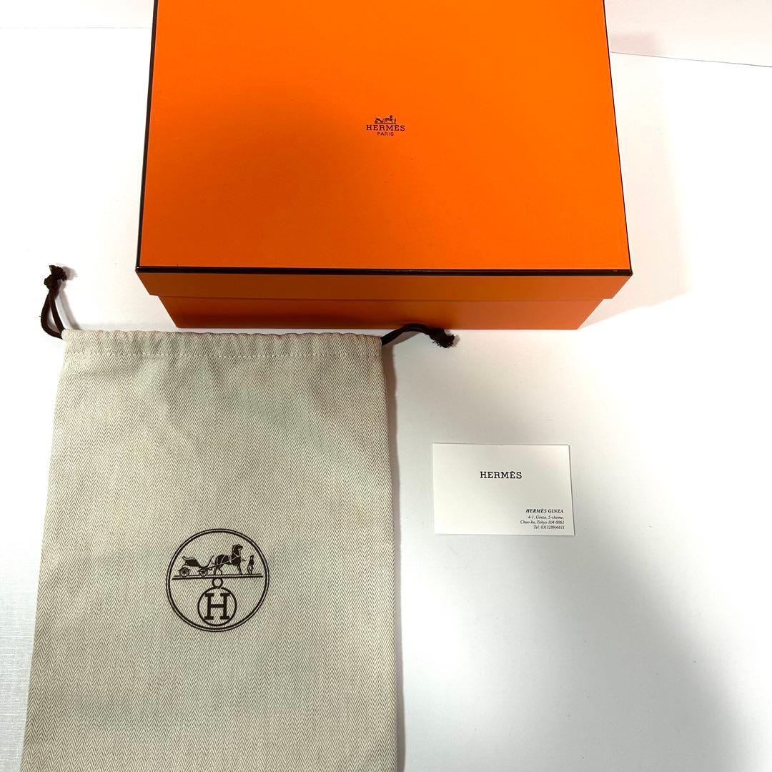 箱袋付き✨エルメス オアジス サンダル 23cm相当 デニム 青　36