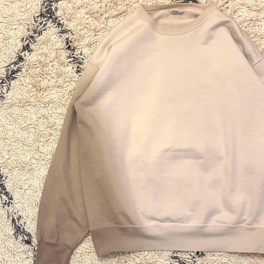 【美品】AURALEE オーラリー　グラデーションスウェット　ブラウン