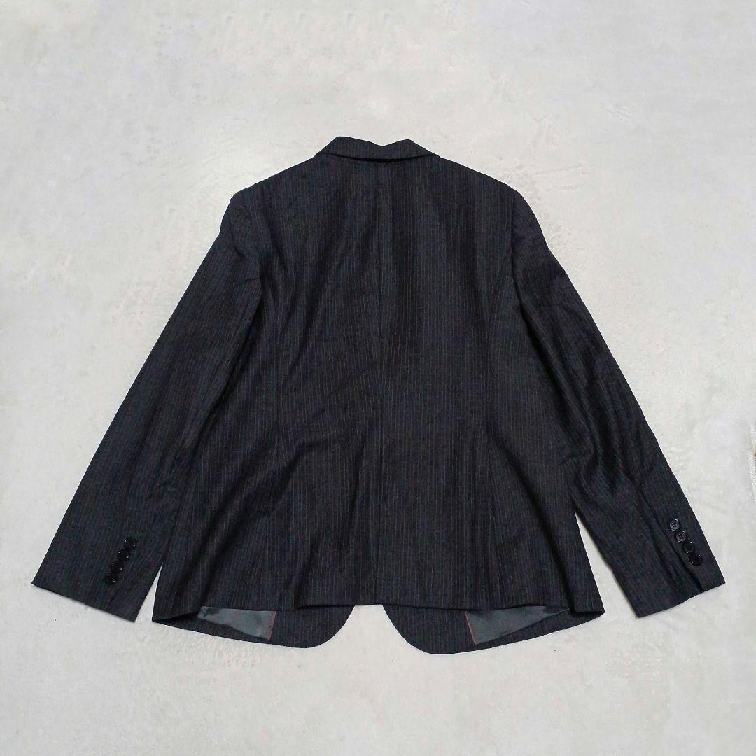 23区　セットアップ　ストライプ　大きいサイズ　ウール　グレー