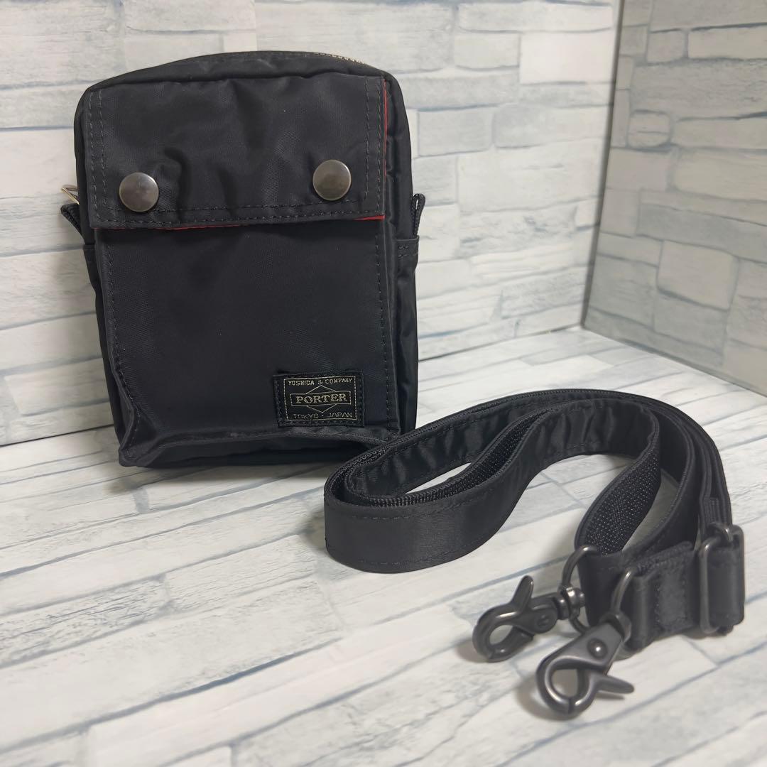 【美品・限定】ポーター ils エルファイン ミニショルダーバッグ 黒 ポーチ