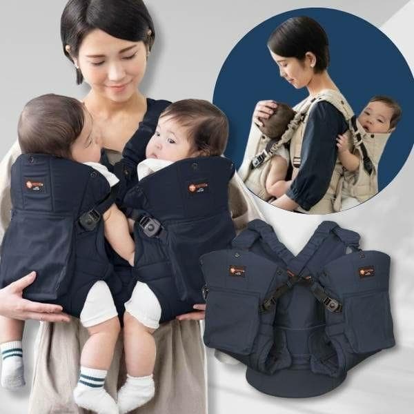 napnap　ナップナップ　ふたご抱っこひも　ネイビー　K0581