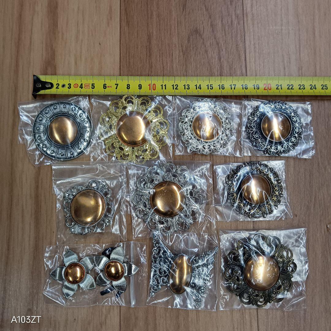 未使用品 七宝焼 材料 ブローチ ペダントトップ 210個 まとめて 2.3kg