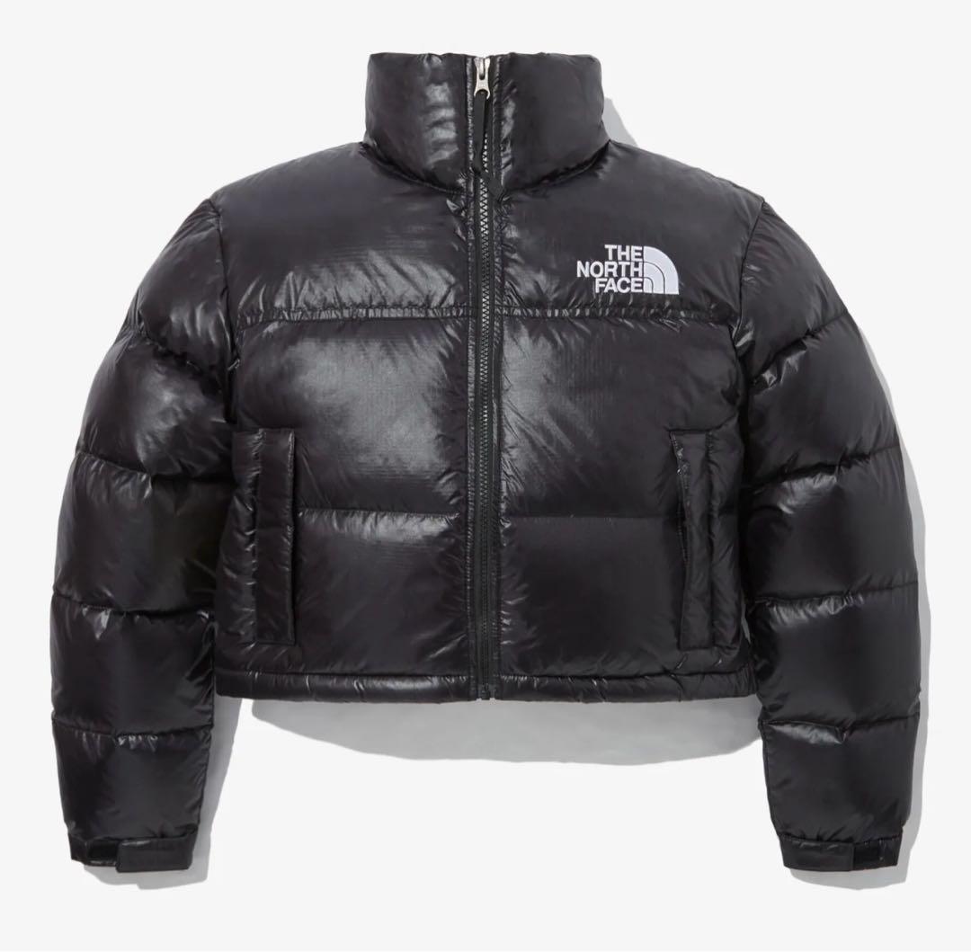 THE NORTH FACE ブラック クロップドダウンジャケット