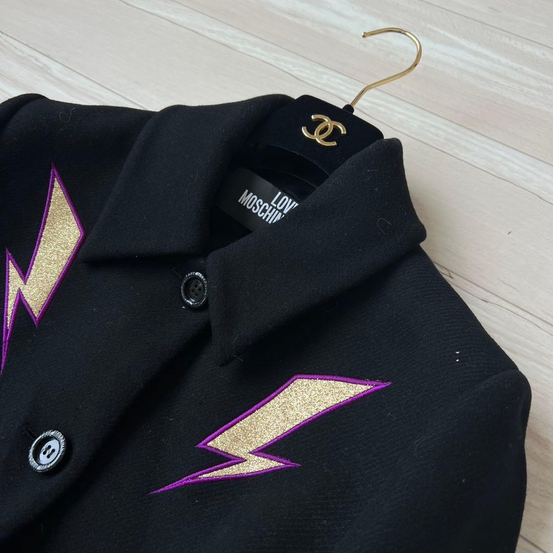 LOVE MOSCHINO ラブモスキーノ ベルテッドコート　着丈116cm