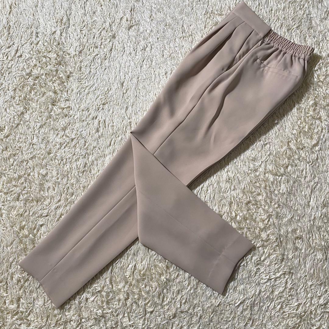 【美品】グリーンレーベルリラクシング ノーカラー セットアップ スーツ パンツ